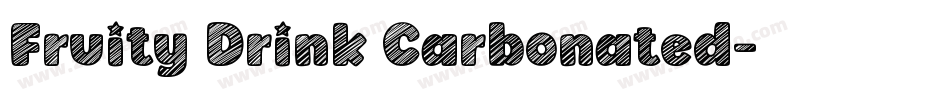 Fruity Drink Carbonated字体转换